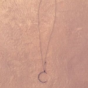 Moon and Star Necklace